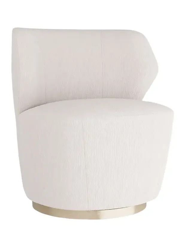 Arteriors Poppy Velvet Swivel Chair