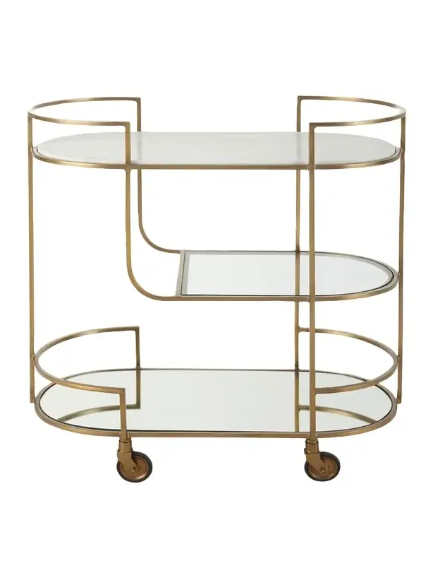 Arteriors Trainor Bar Cart