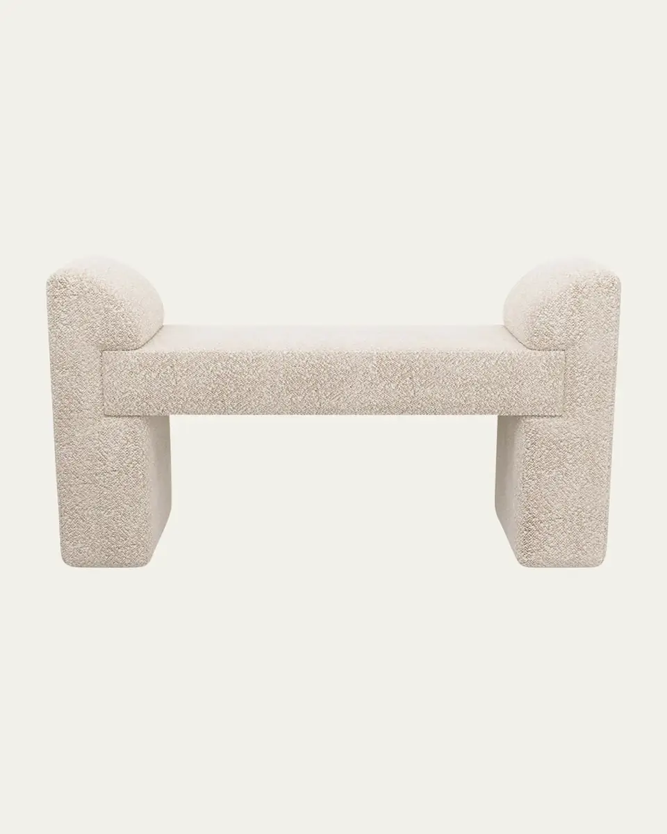 Arteriors Windemere Sherpa Bench - 49" | Thumbnail 2