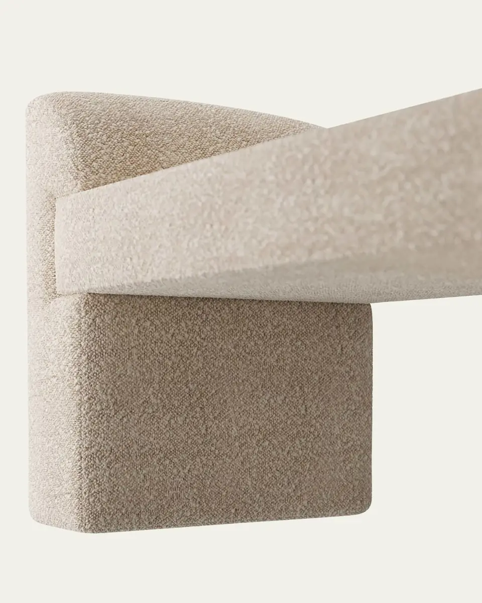 Arteriors Windemere Sherpa Bench - 49" | Thumbnail 4