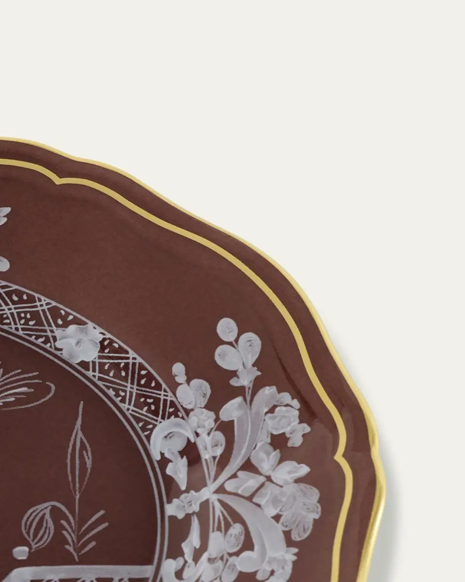 GINORI 1735 Oriente Italiano Castagna Bread and Butter Plate | Thumbnail 3 GINORI 1735 Oriente Italiano Castagna Bread and Butter Plate | Thumbnail 3