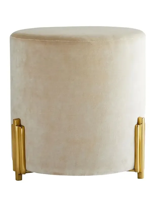 Arteriors Warby Velvet Ottoman
