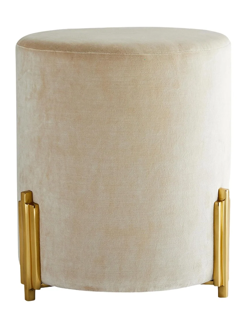 Arteriors Warby Velvet Ottoman