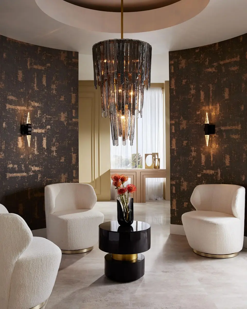 Arteriors Raine 45" 7-Light Tiered Chandelier | Thumbnail 2 Arteriors Raine 45" 7-Light Tiered Chandelier | Thumbnail 2