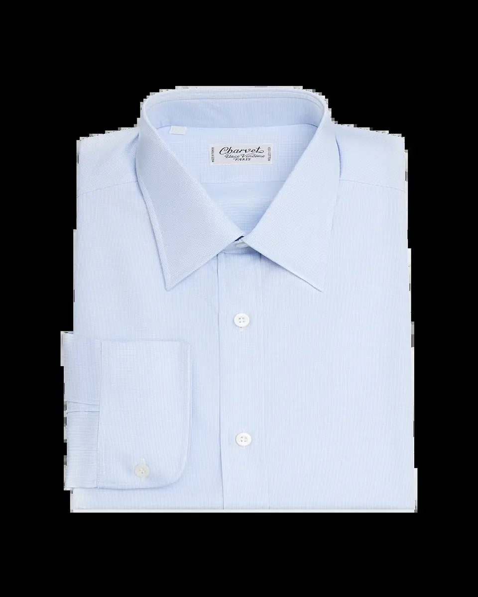 Charvet Men's Point-Collar Cotton Dress Shirt | Thumbnail 2 Charvet Men's Point-Collar Cotton Dress Shirt | Thumbnail 2