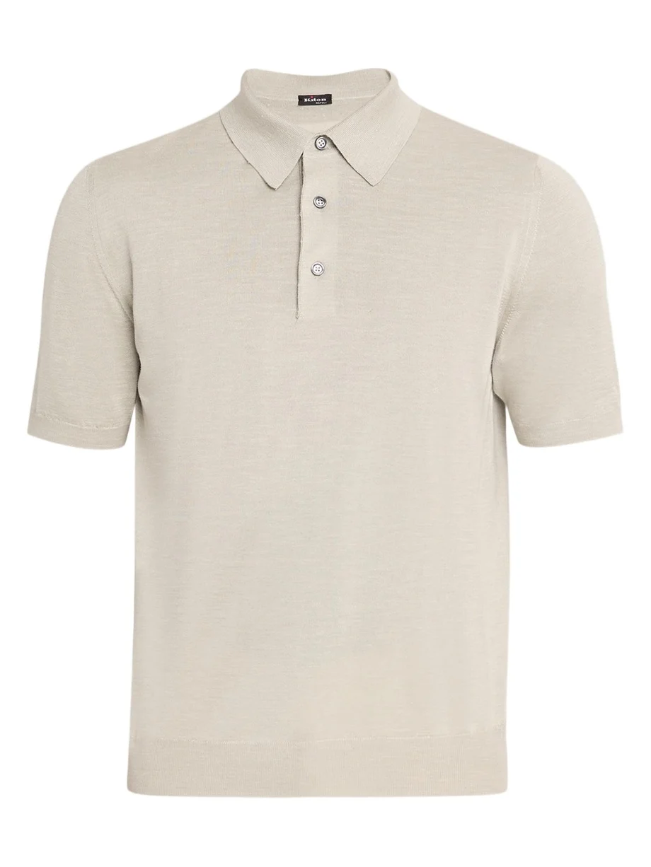 Kiton Men's Cashmere, Linen and Silk Polo Shirt