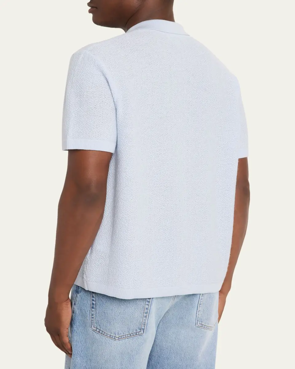 Frame Men's Textured Short-Sleeve Shirt | Thumbnail 3 Frame Men's Textured Short-Sleeve Shirt | Thumbnail 3
