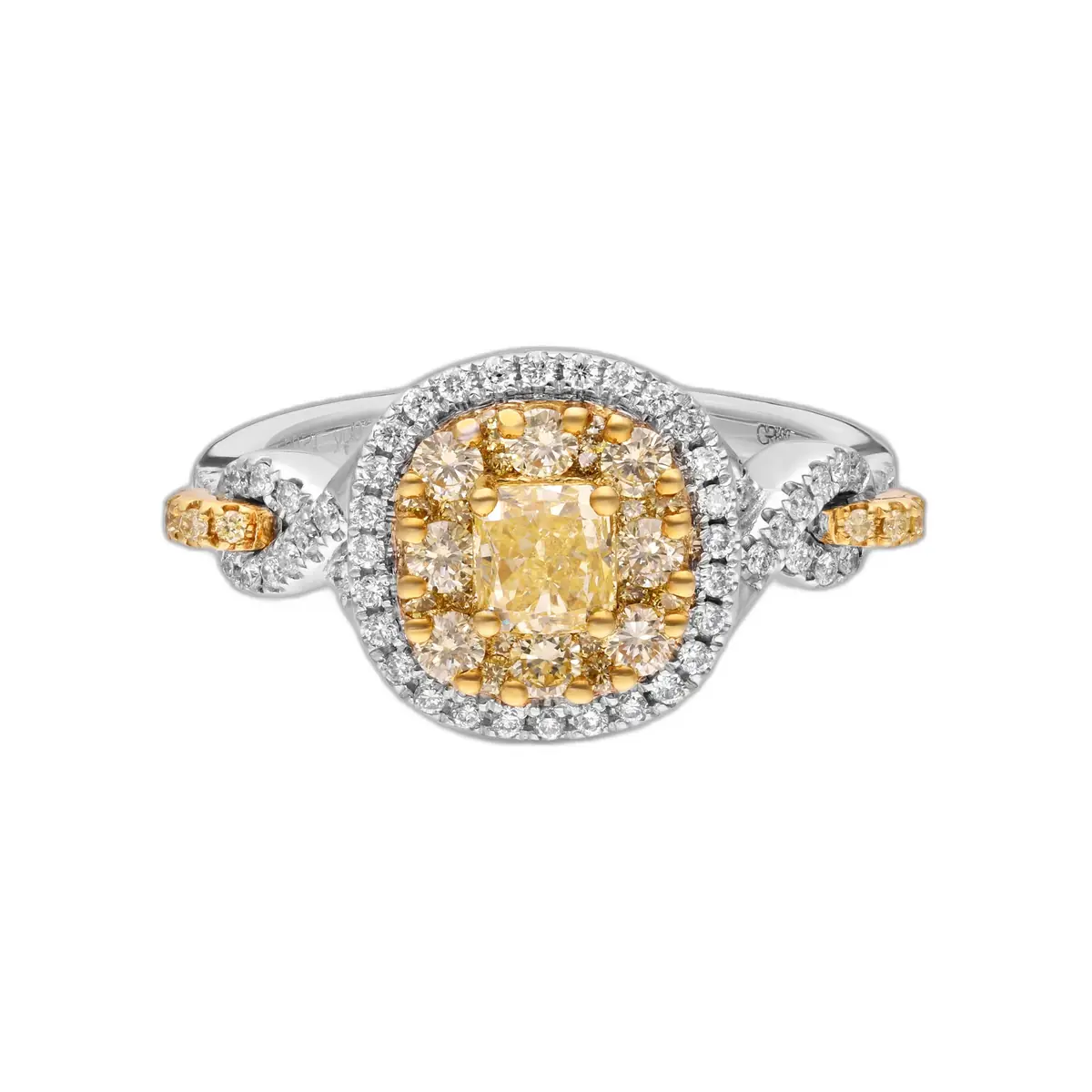 Gregg Ruth Gregg Ruth 18K Yellow Gold Diamond Engagement Ring Sz. 6.5 by The Solist