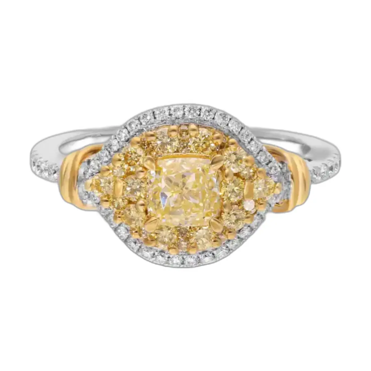 Gregg Ruth Gregg Ruth 18K Yellow Gold Diamond Engagement Ring Sz. 6.5 by The Solist