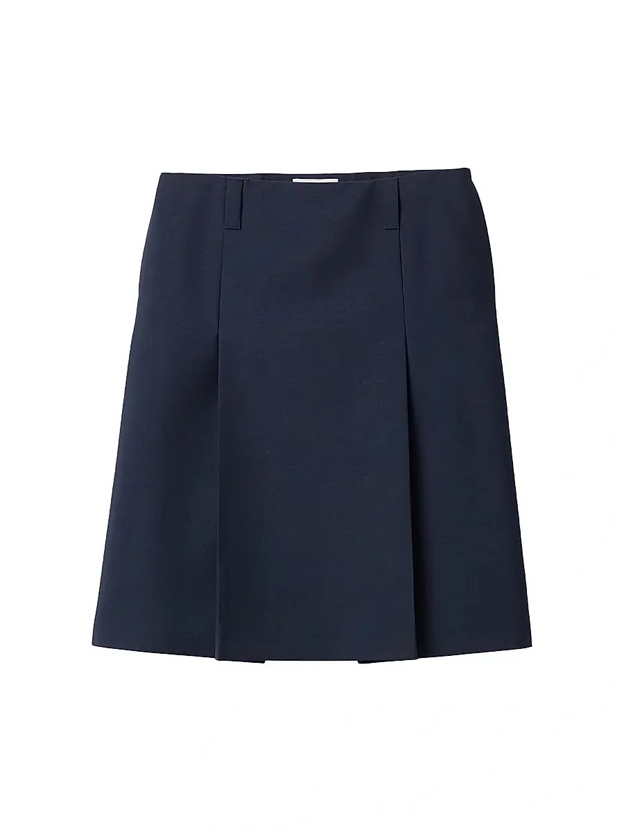 Miu Miu Women's Kid Mohair Skirt - Blue | Image 1 Miu Miu Women's Kid Mohair Skirt - Blue | Image 1