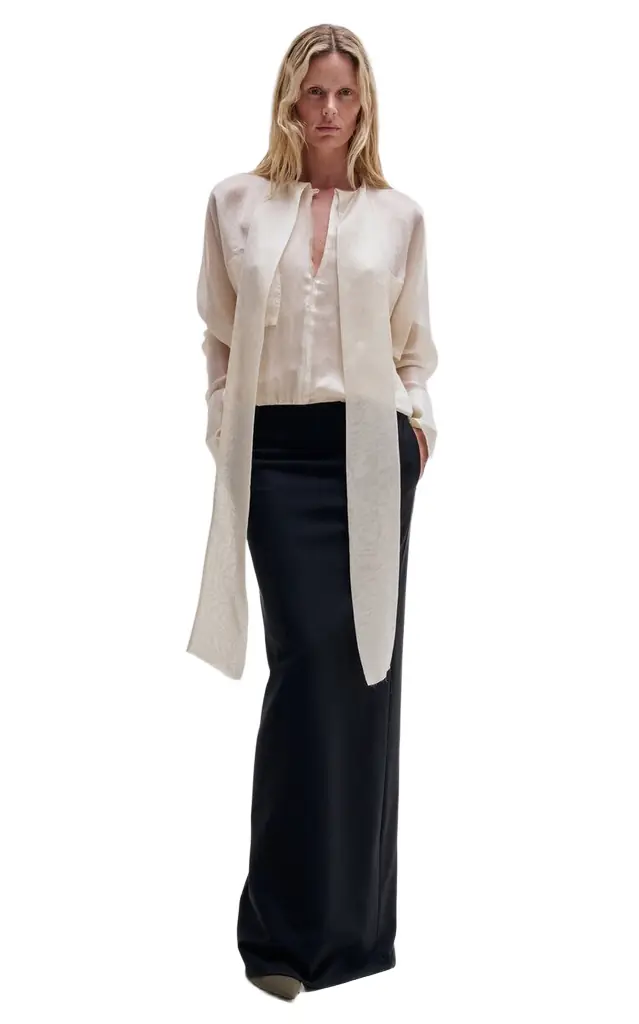 DARKPARK Monica Silk-Blend Maxi Dress