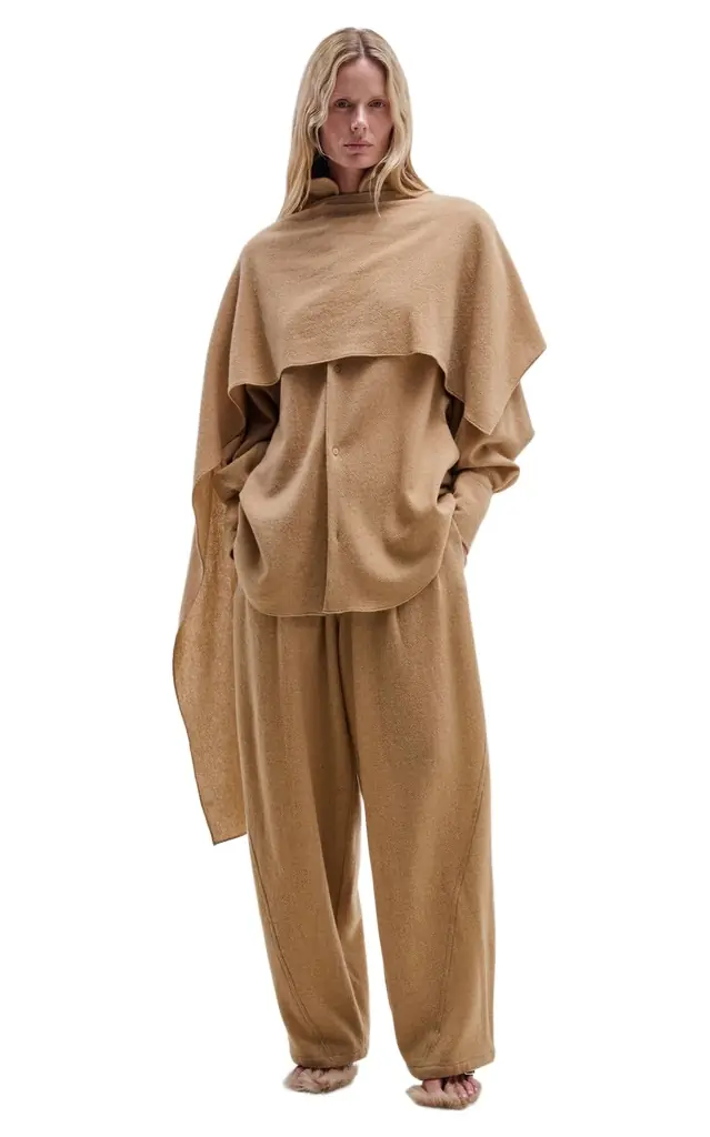 DARKPARK Phebe Cashmere-Wool Wide-Leg Pants
