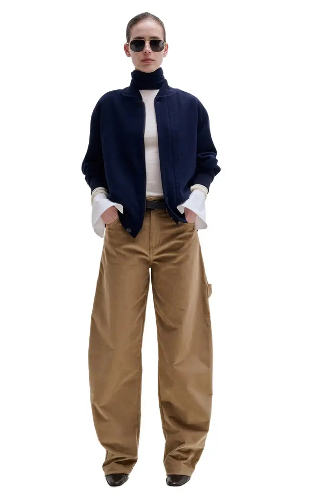 Audrey New Cotton-Blend Barrel-Leg Pants Audrey New Cotton-Blend Barrel-Leg Pants