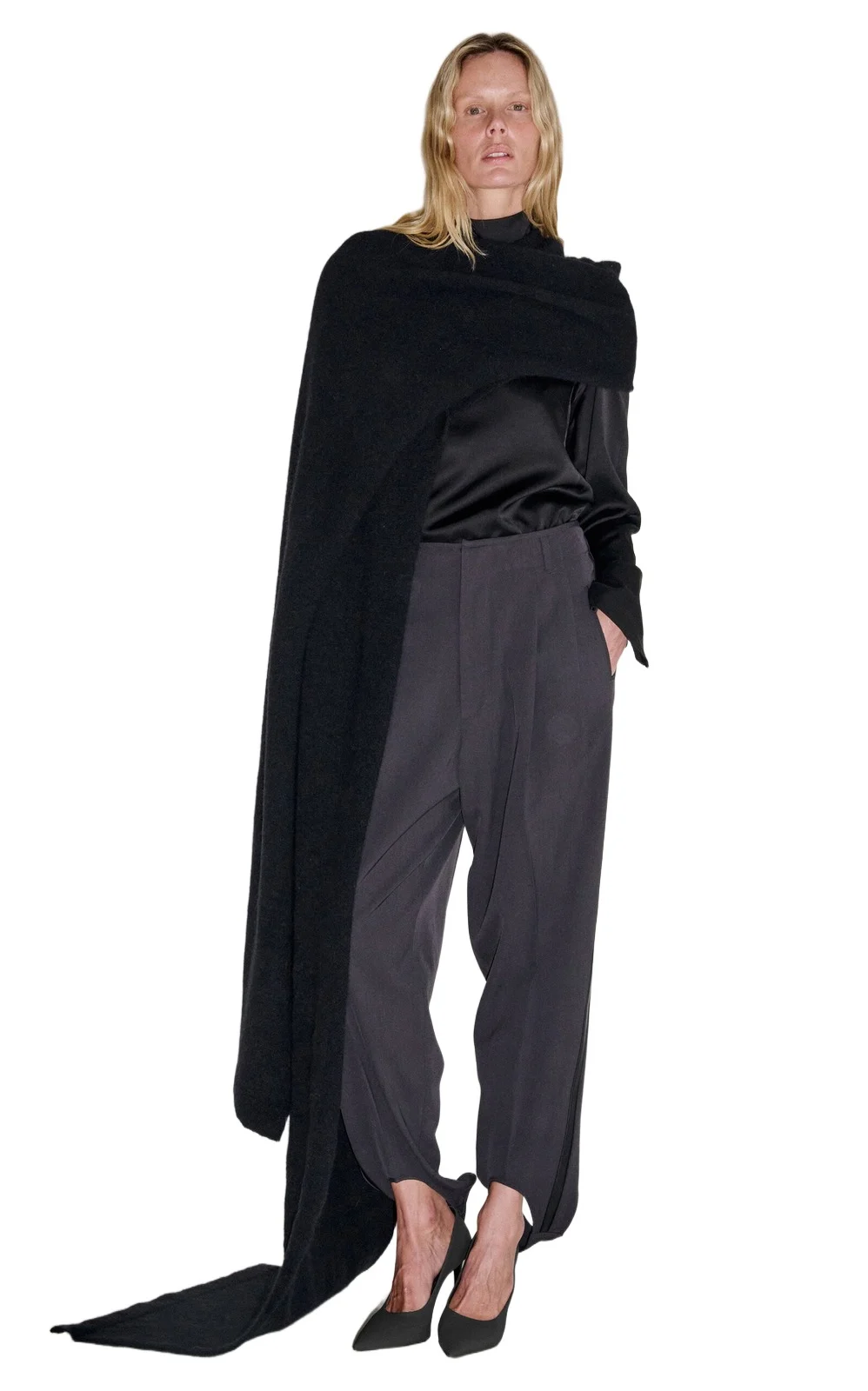 DARKPARK Long Wool-Blend Knit Scarf