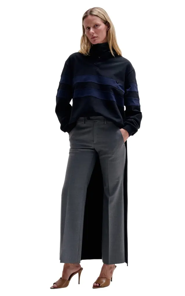 DARKPARK Jill Striped Cotton Rugby Shirt