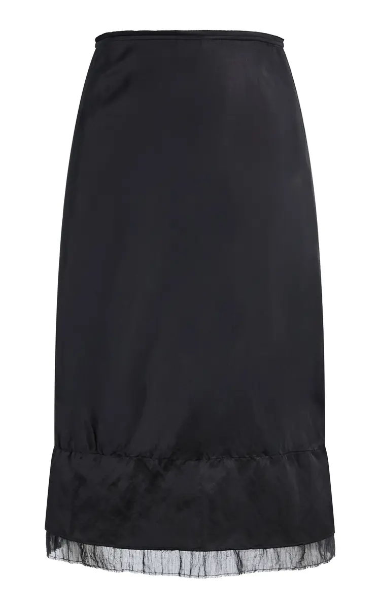 Toteme Layered Satin Skirt | Image 1 Toteme Layered Satin Skirt | Image 1