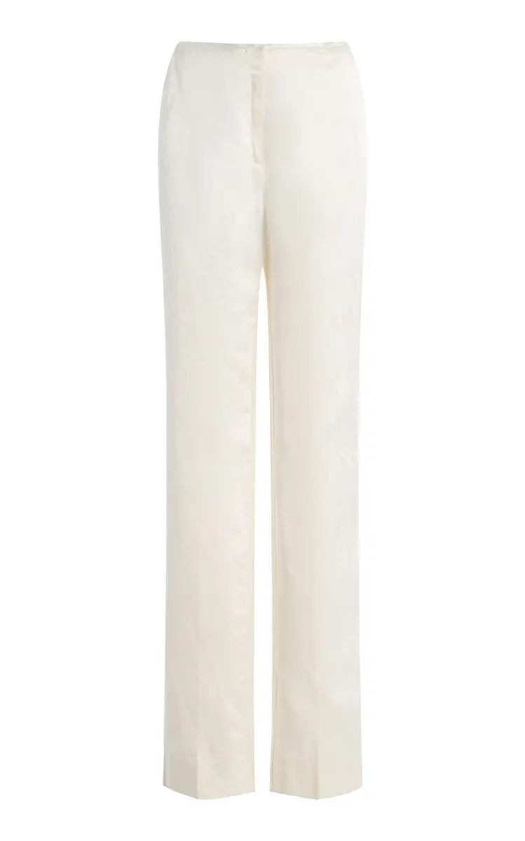 TOTEME Raw-Hem Crepe Straight-Leg Pants | Thumbnail 6 TOTEME Raw-Hem Crepe Straight-Leg Pants | Thumbnail 6