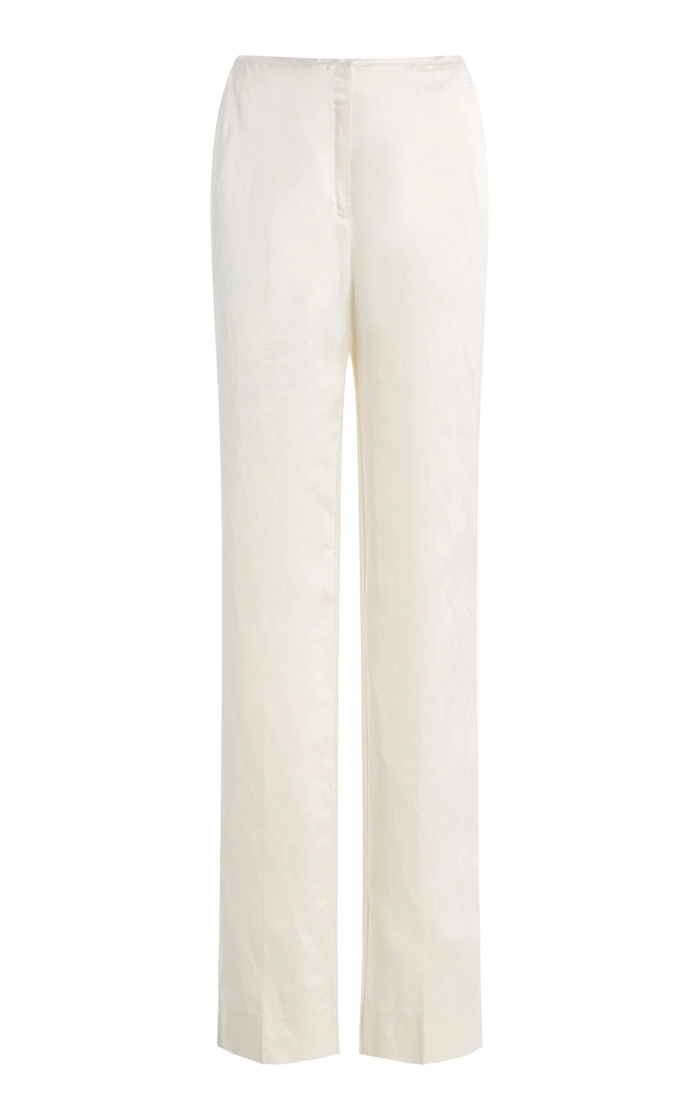 TOTEME Raw-Hem Crepe Straight-Leg Pants