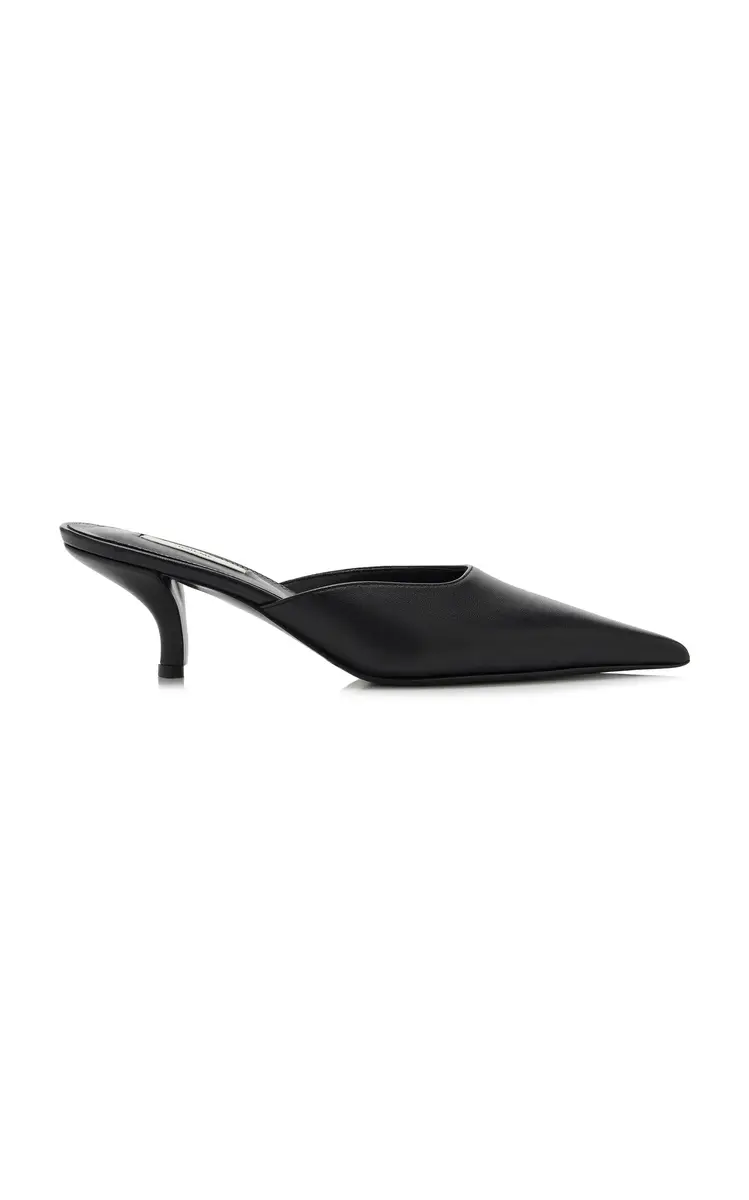 TOTEME Sharp Leather Mules | Thumbnail 8 TOTEME Sharp Leather Mules | Thumbnail 8
