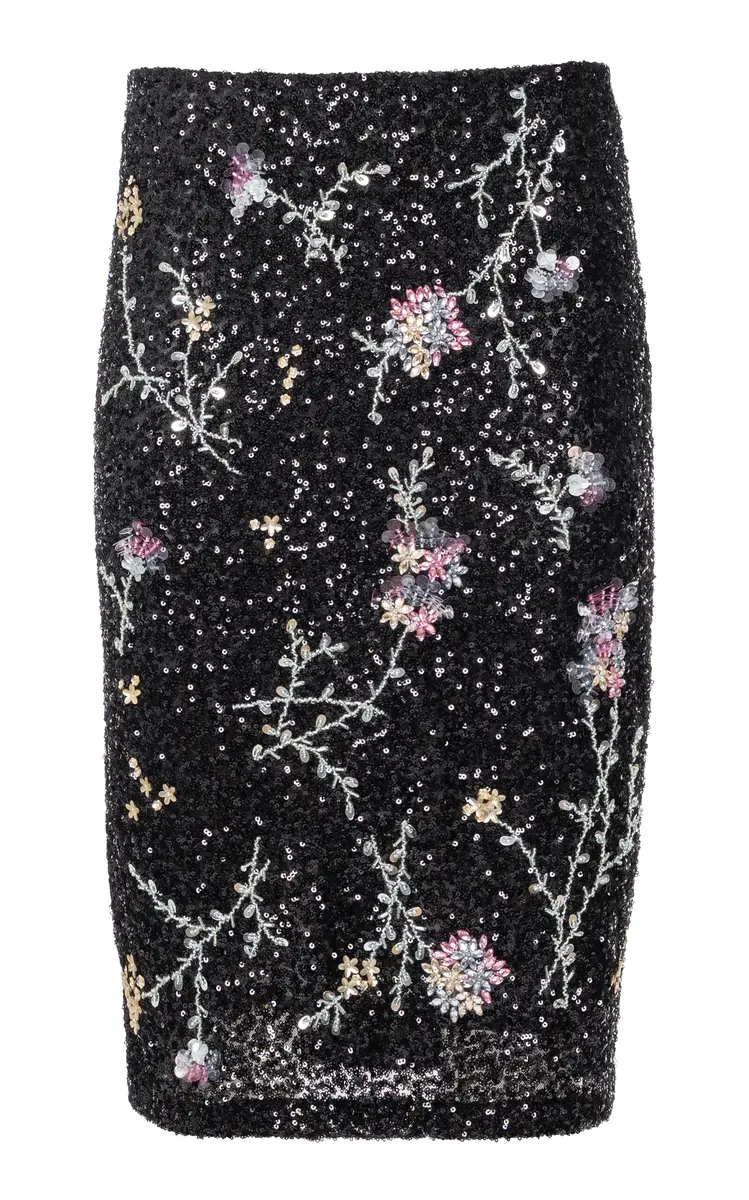 DES_PHEMMES Embellished Midi Skirt