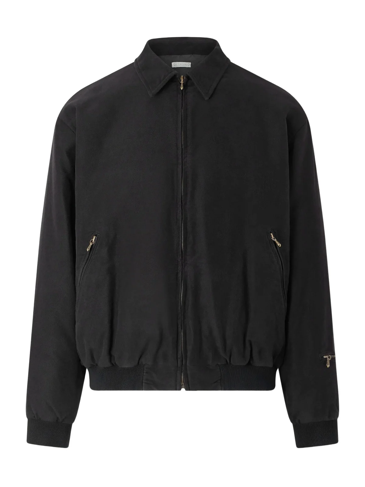 Cotton and Silk-Blend Moleskin Bomber Jacket - Men Cotton and Silk-Blend Moleskin Bomber Jacket - Men