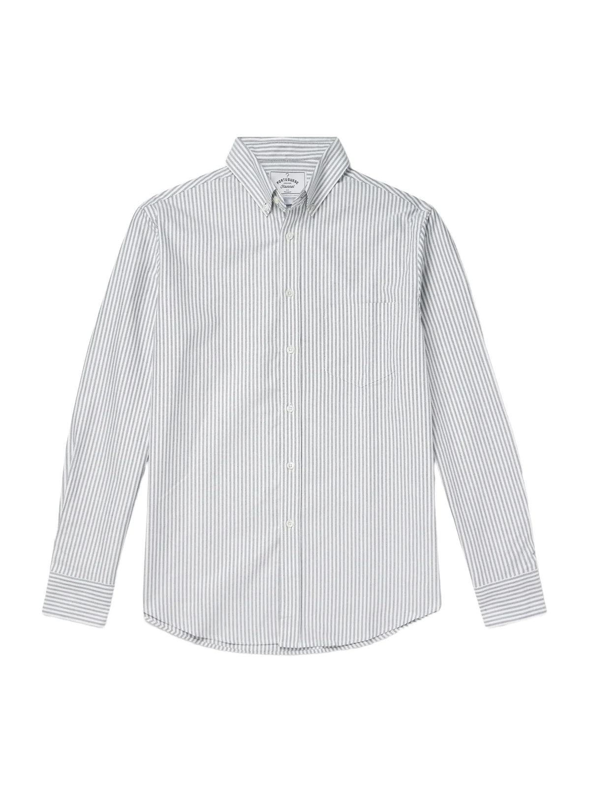 Belavista Button-Down Collar Pinstriped Cotton Oxford Shirt - Men Belavista Button-Down Collar Pinstriped Cotton Oxford Shirt - Men