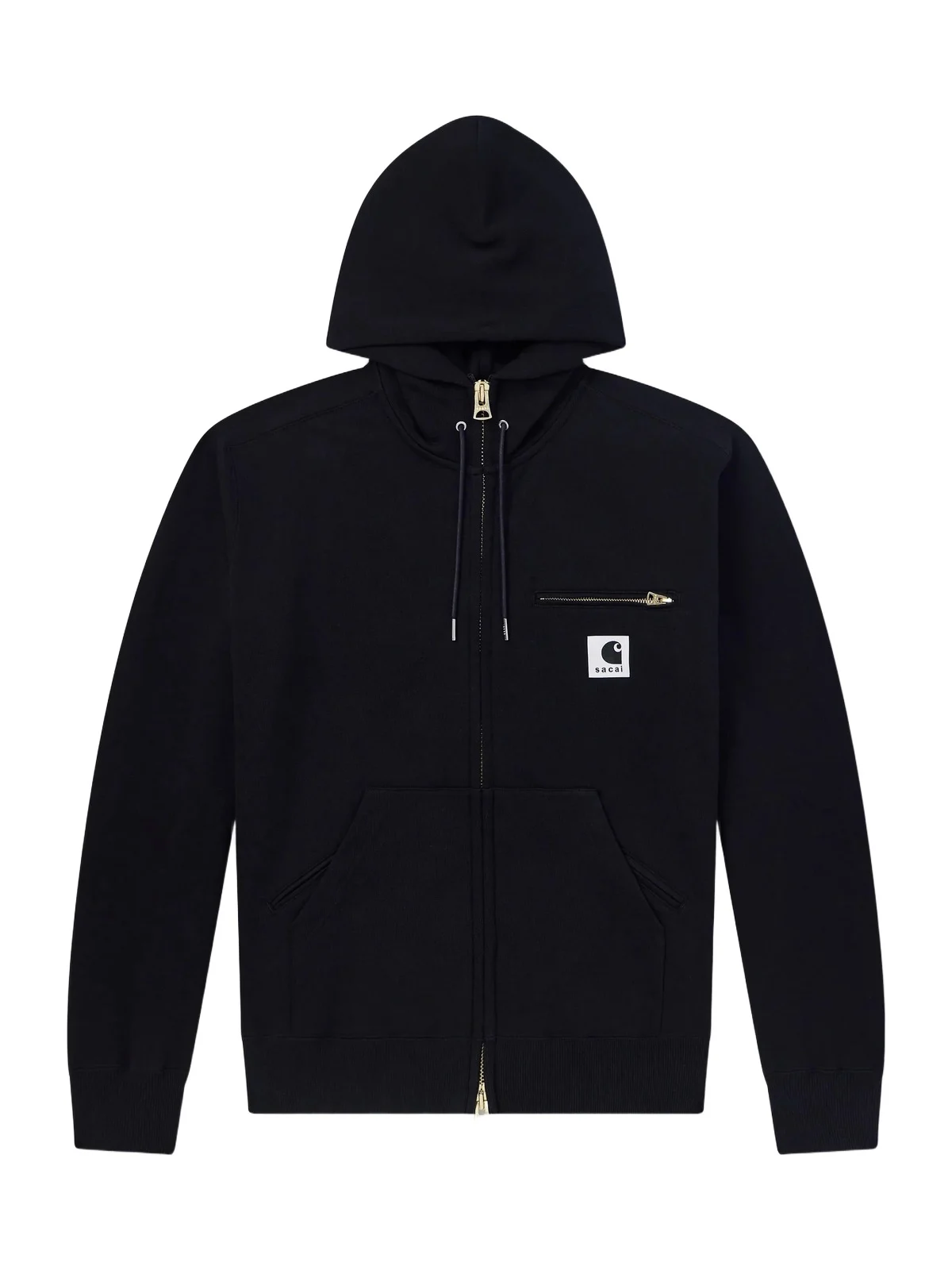 Sacai Carhartt WIP Logo-Appliquéd Cotton-Jersey Zip-Up Hoodie - Men