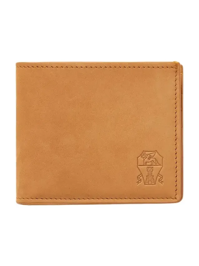 Logo-Debossed Suede Billfold Wallet - Men Logo-Debossed Suede Billfold Wallet - Men
