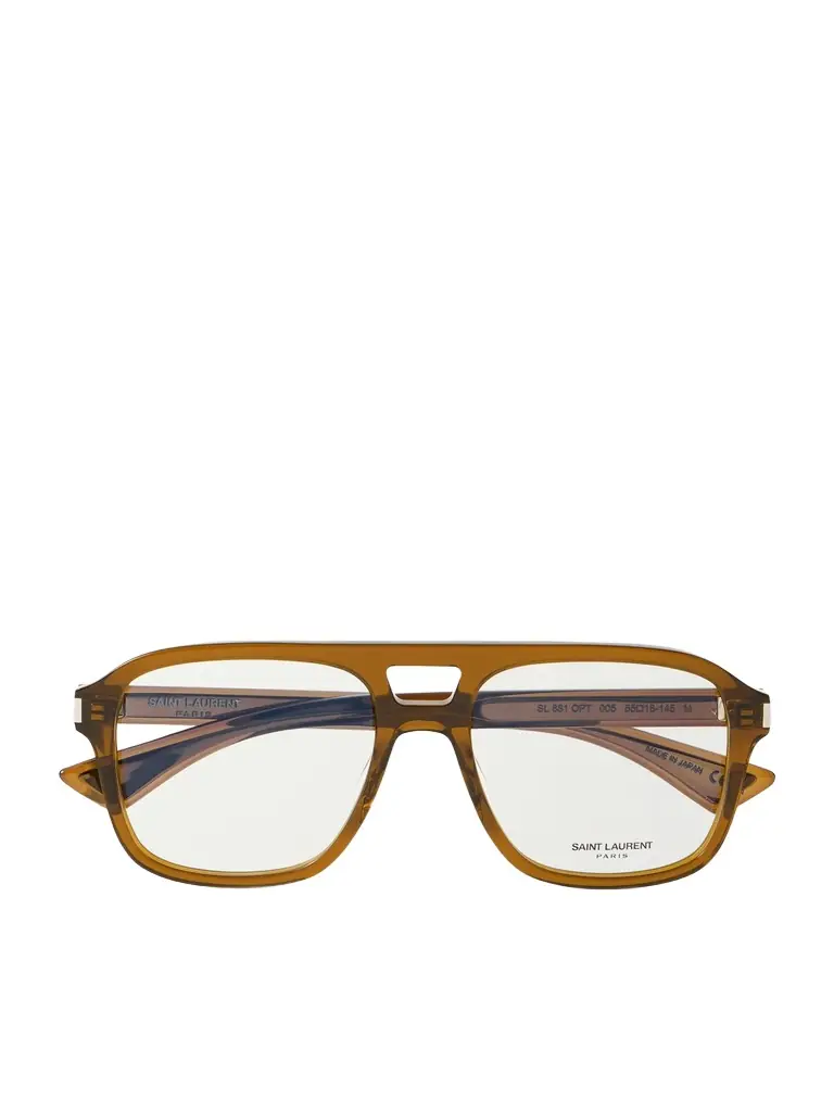 Saint Laurent Aviator-Style Acetate Optical Glasses - Men | Image 1 Saint Laurent Aviator-Style Acetate Optical Glasses - Men | Image 1