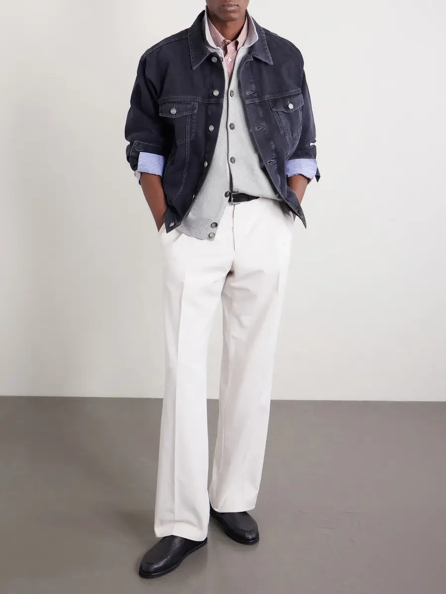 ELEVENTY Cotton and Silk-Blend Cardigan - Men | Thumbnail 2 ELEVENTY Cotton and Silk-Blend Cardigan - Men | Thumbnail 2