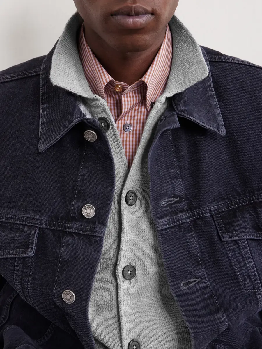 ELEVENTY Cotton and Silk-Blend Cardigan - Men | Thumbnail 5 ELEVENTY Cotton and Silk-Blend Cardigan - Men | Thumbnail 5