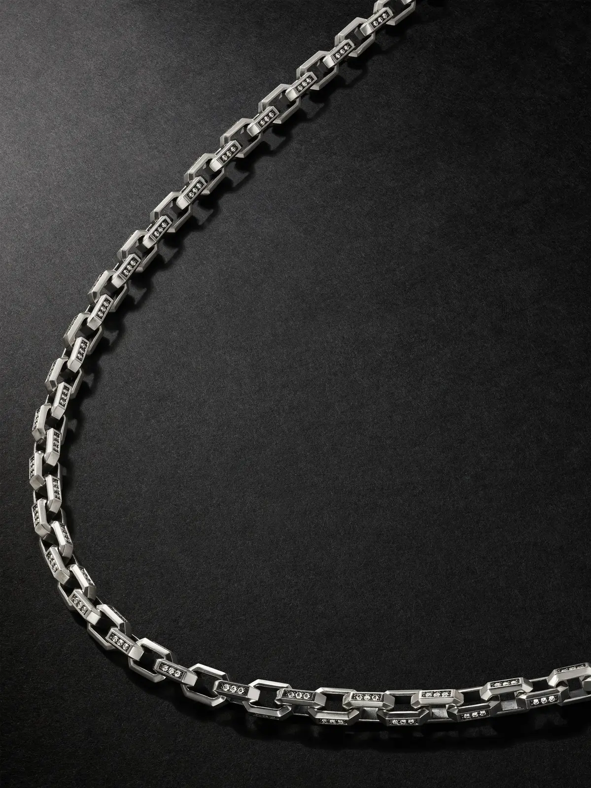 Streamline® Sterling Silver Diamond Chain Necklace - Men