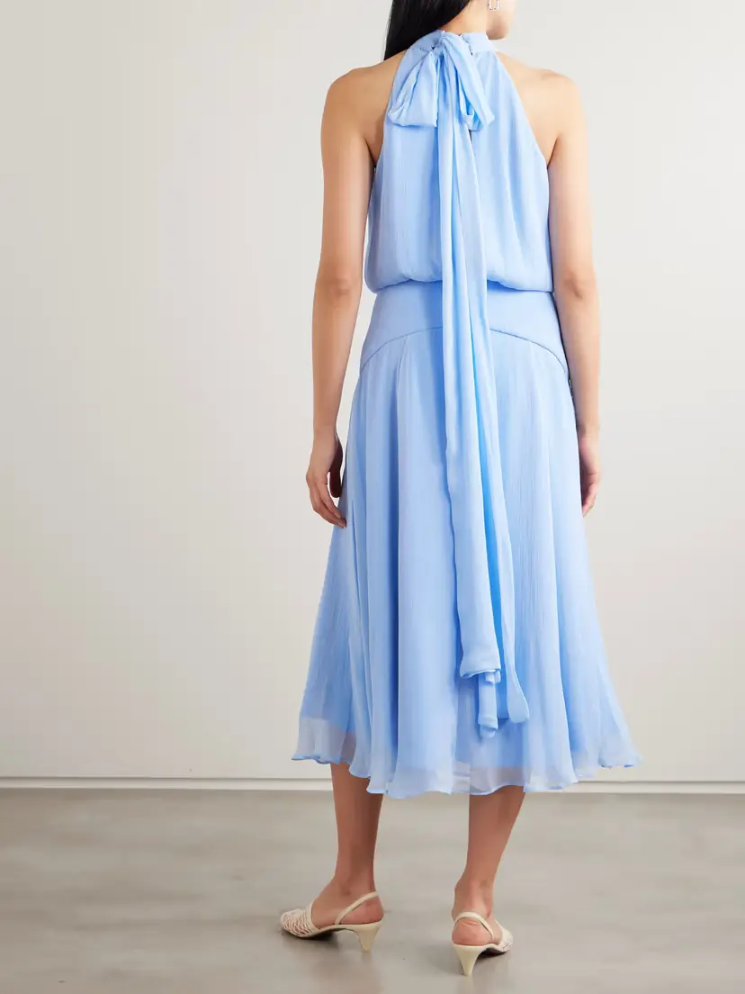 Staud Camryn Cutout Crepon Midi Dress | Thumbnail 3