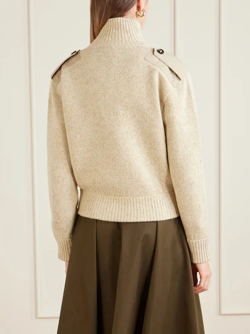 Burberry Wool-blend Zip-up Cardigan | Thumbnail 4 Burberry Wool-blend Zip-up Cardigan | Thumbnail 4