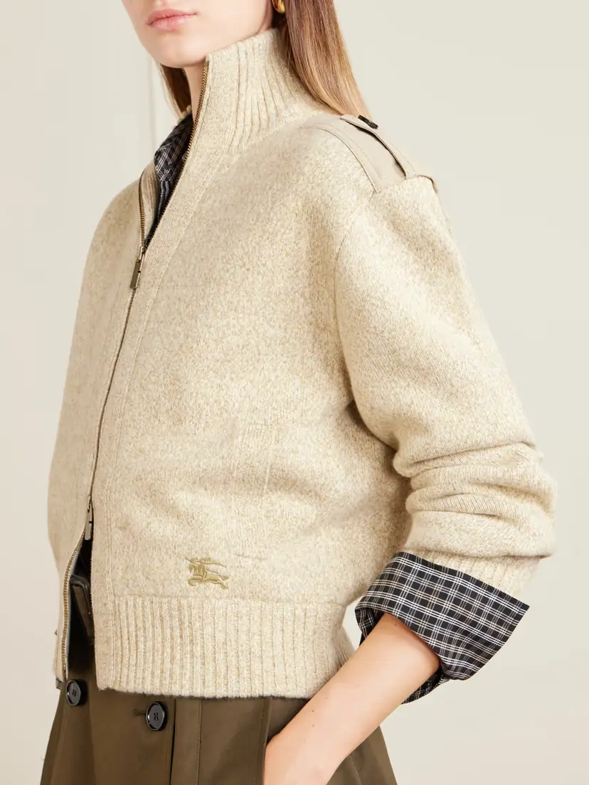 Burberry Wool-blend Zip-up Cardigan | Thumbnail 5 Burberry Wool-blend Zip-up Cardigan | Thumbnail 5