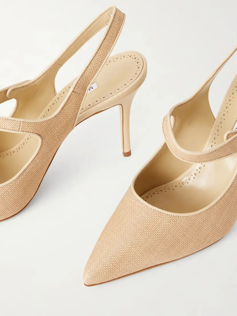 Manolo Blahnik Campari 90 Suede Slingback Pumps | Thumbnail 5 Manolo Blahnik Campari 90 Suede Slingback Pumps | Thumbnail 5