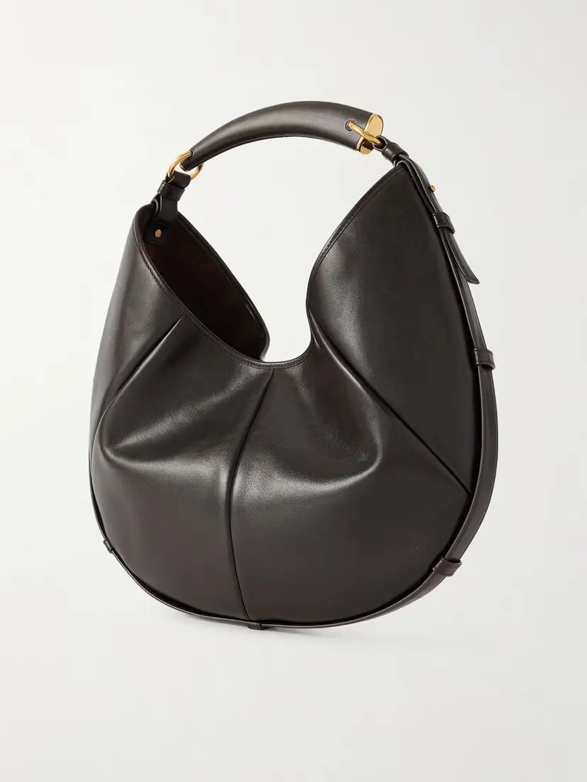 Saint Laurent Mombasa Paneled Leather Shoulder Bag | Thumbnail 4 Saint Laurent Mombasa Paneled Leather Shoulder Bag | Thumbnail 4