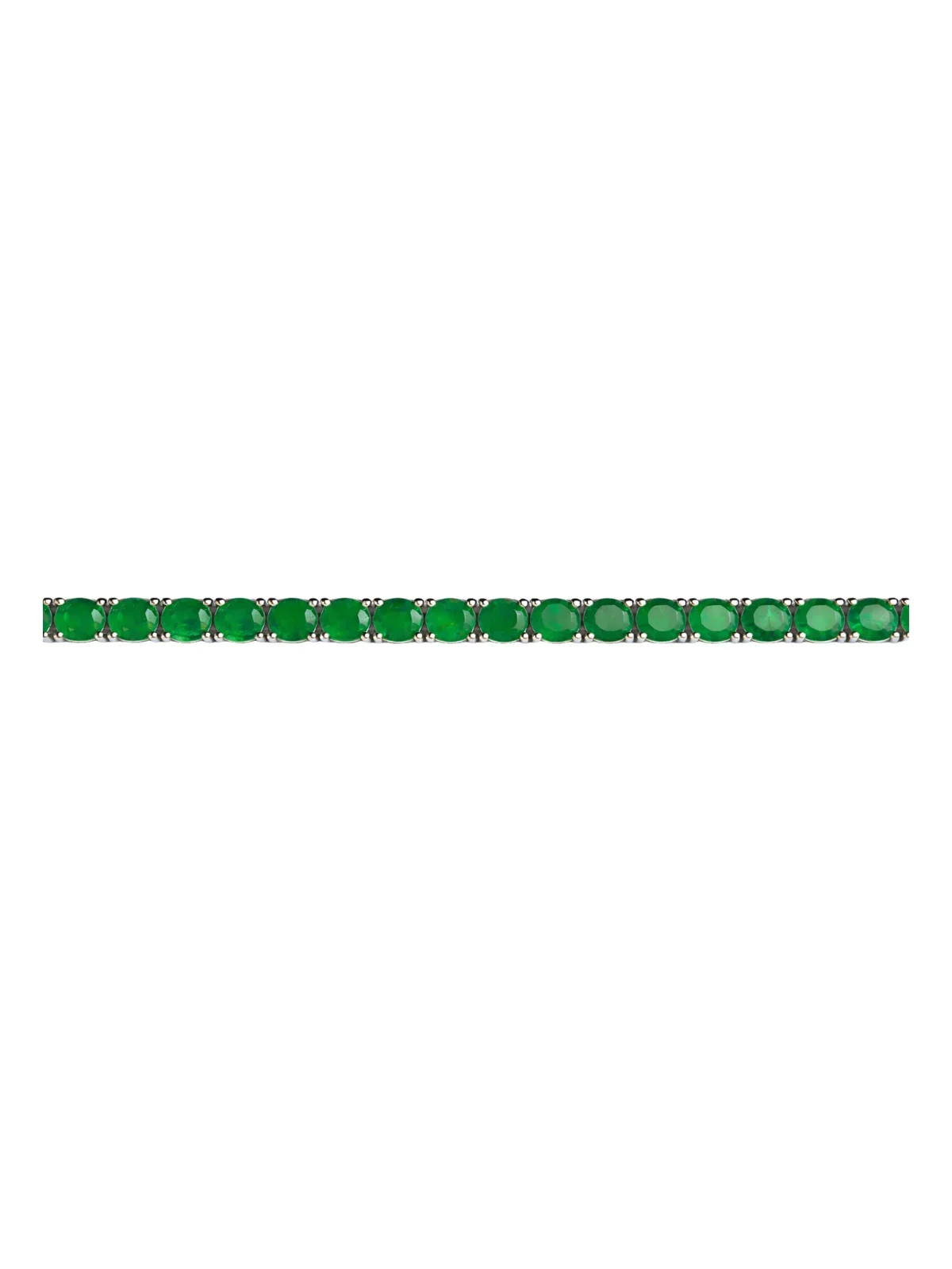 15.32ct Emerald 14K Gold Tennis Bracelet 15.32ct Emerald 14K Gold Tennis Bracelet