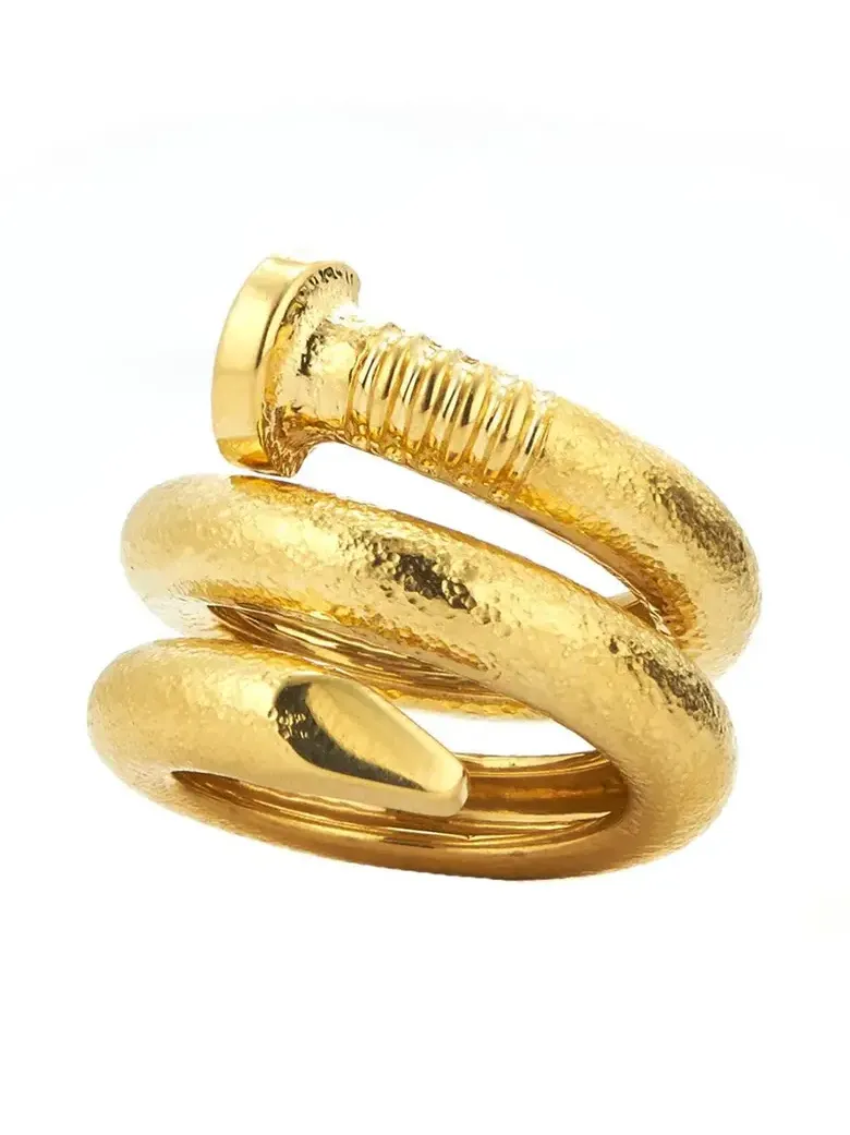 Hammered Nail Ring