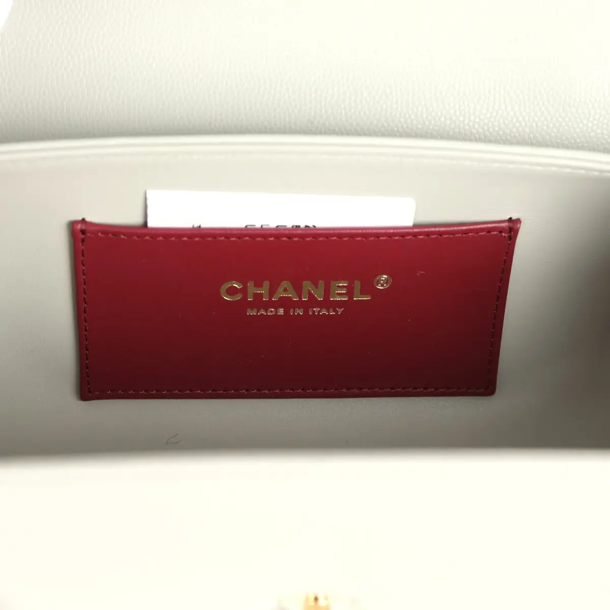 Chanel Chanel Preppy Coco Bowling Bag Light Green Shiny Caviar Brushed Gold Hardware | Thumbnail 9