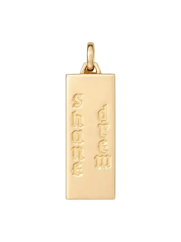 Personalized Classic Dog Tag 18K Yellow Gold Personalized Classic Dog Tag 18K Yellow Gold