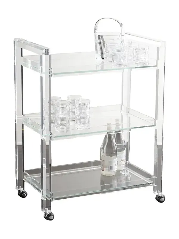 Interlude Home Ava Acrylic Bar Cart