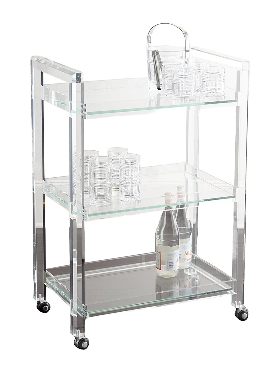 Interlude Home Ava Acrylic Bar Cart