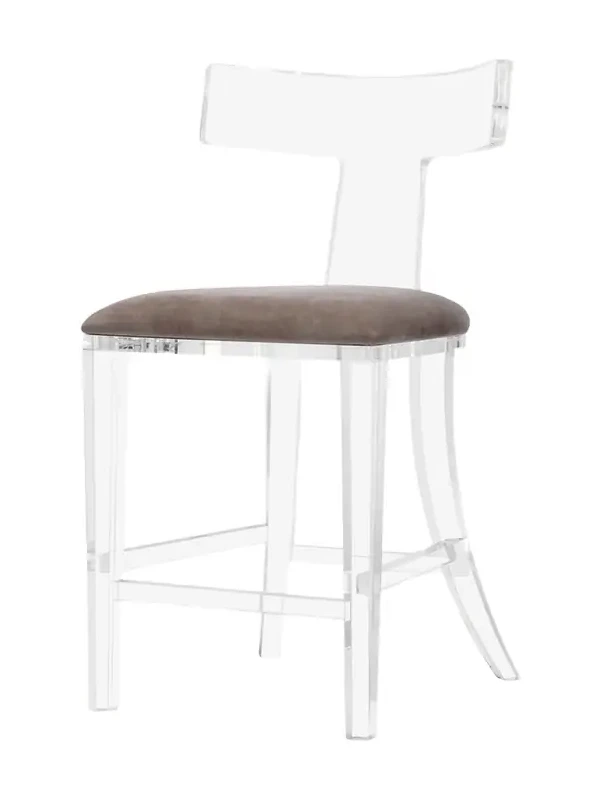 Interlude Home Tristan Klismos Counter Stool, 26"
