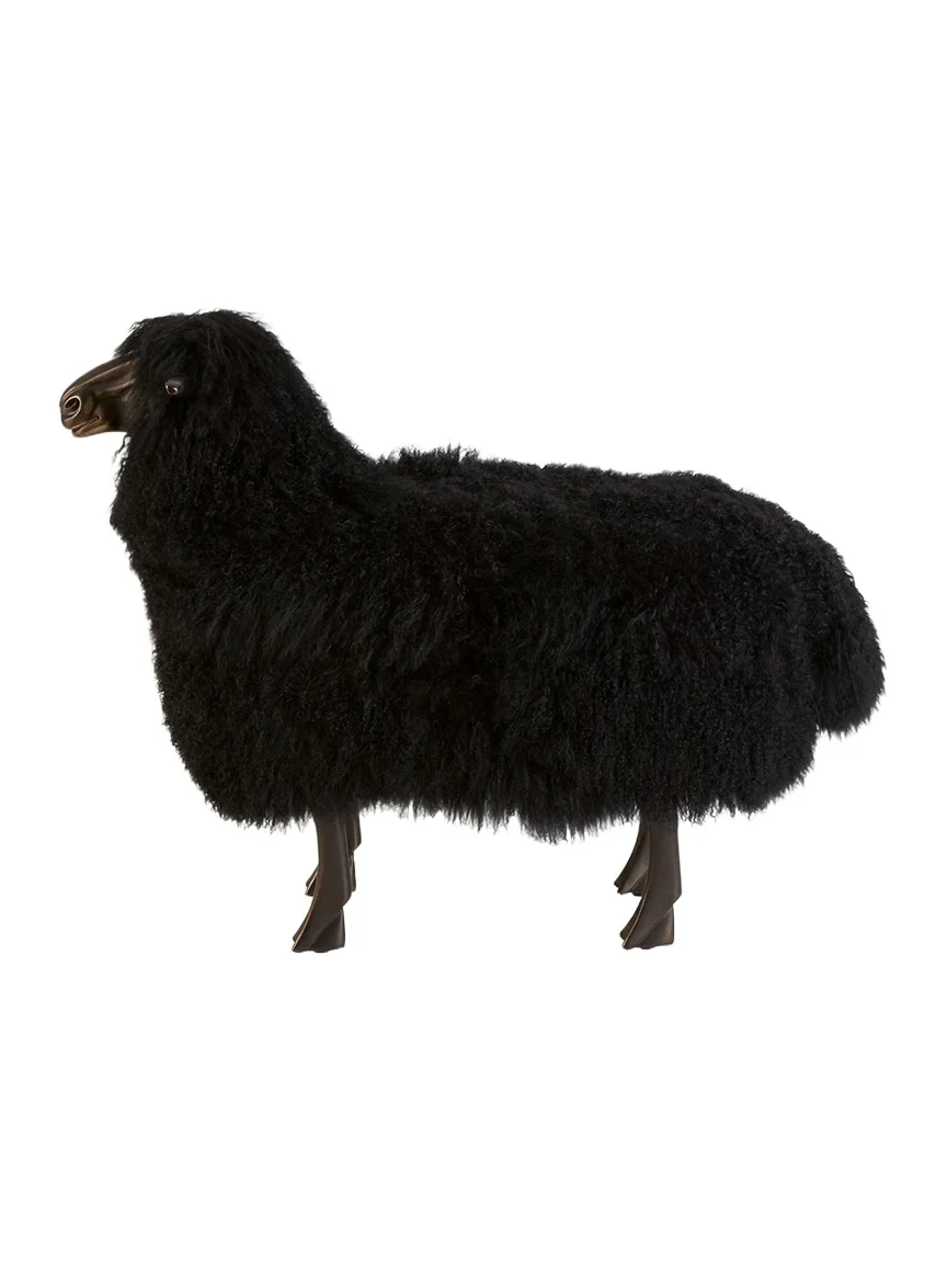 Interlude Home Maddox Sheepskin Bench