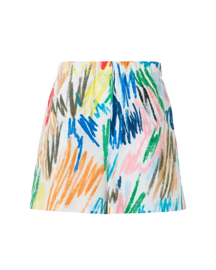 Frey Scribble-Print Cotton Shorts