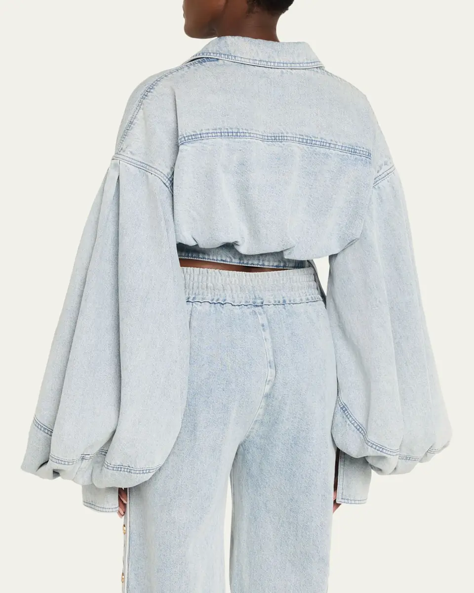 Zimmermann Denim Wrap Top | Thumbnail 3 Zimmermann Denim Wrap Top | Thumbnail 3