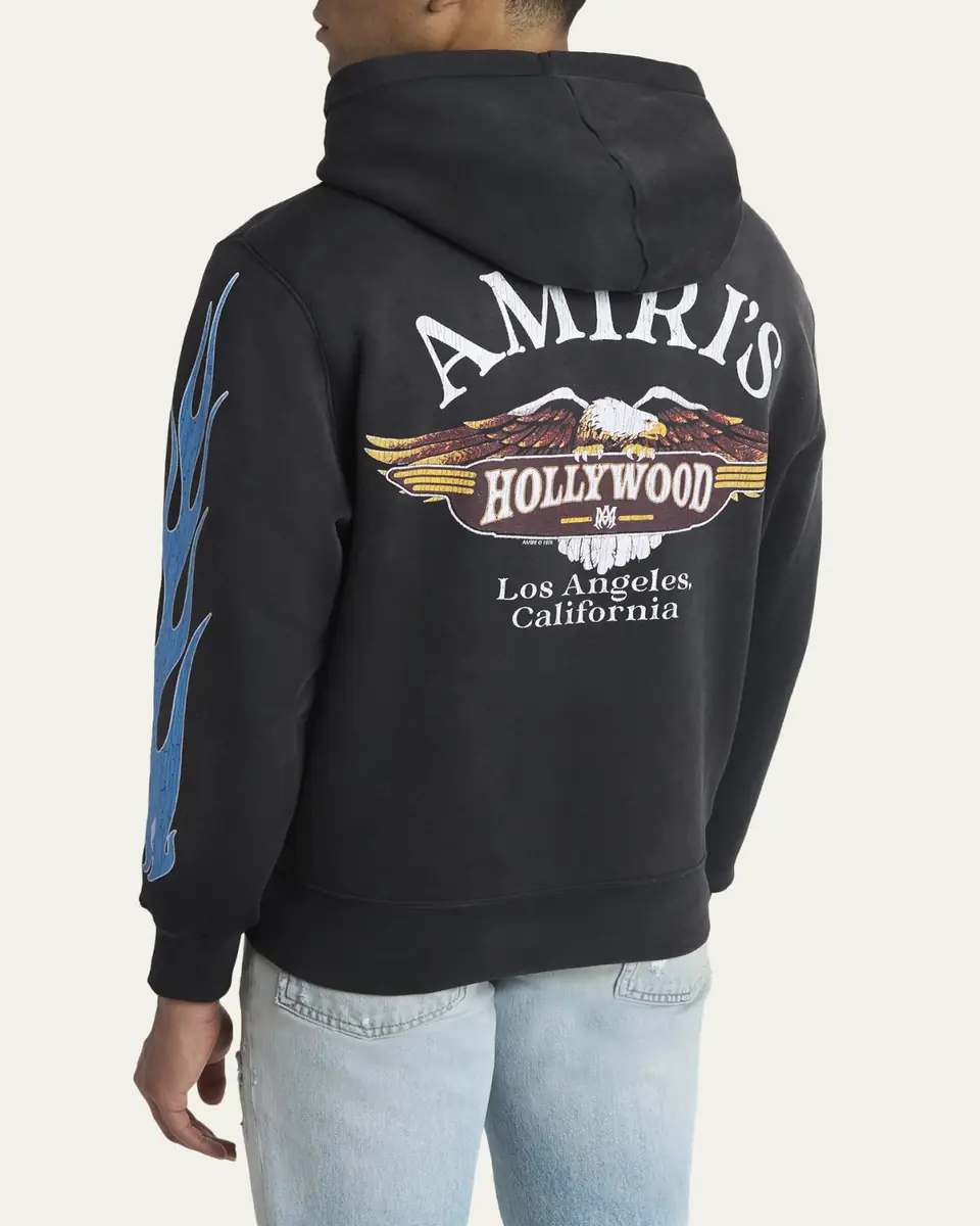 Amiri Men's MA Flames Full-Zip Hoodie | Thumbnail 3 Amiri Men's MA Flames Full-Zip Hoodie | Thumbnail 3