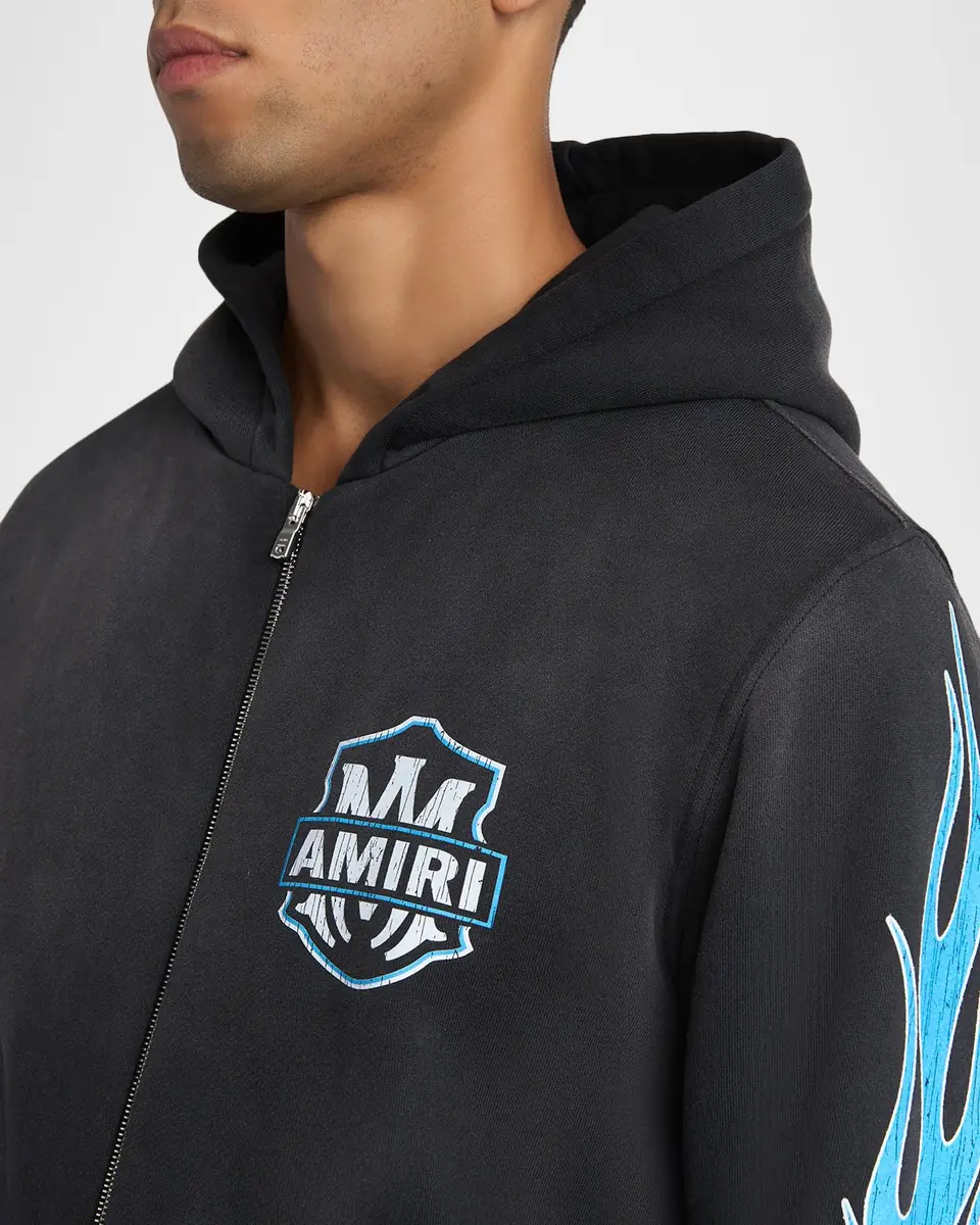 Amiri Men's MA Flames Full-Zip Hoodie | Thumbnail 9 Amiri Men's MA Flames Full-Zip Hoodie | Thumbnail 9