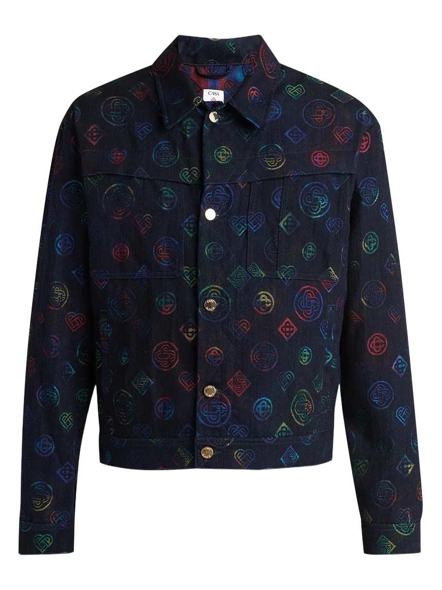 Casablanca Men's Heat Map Denim Jacket